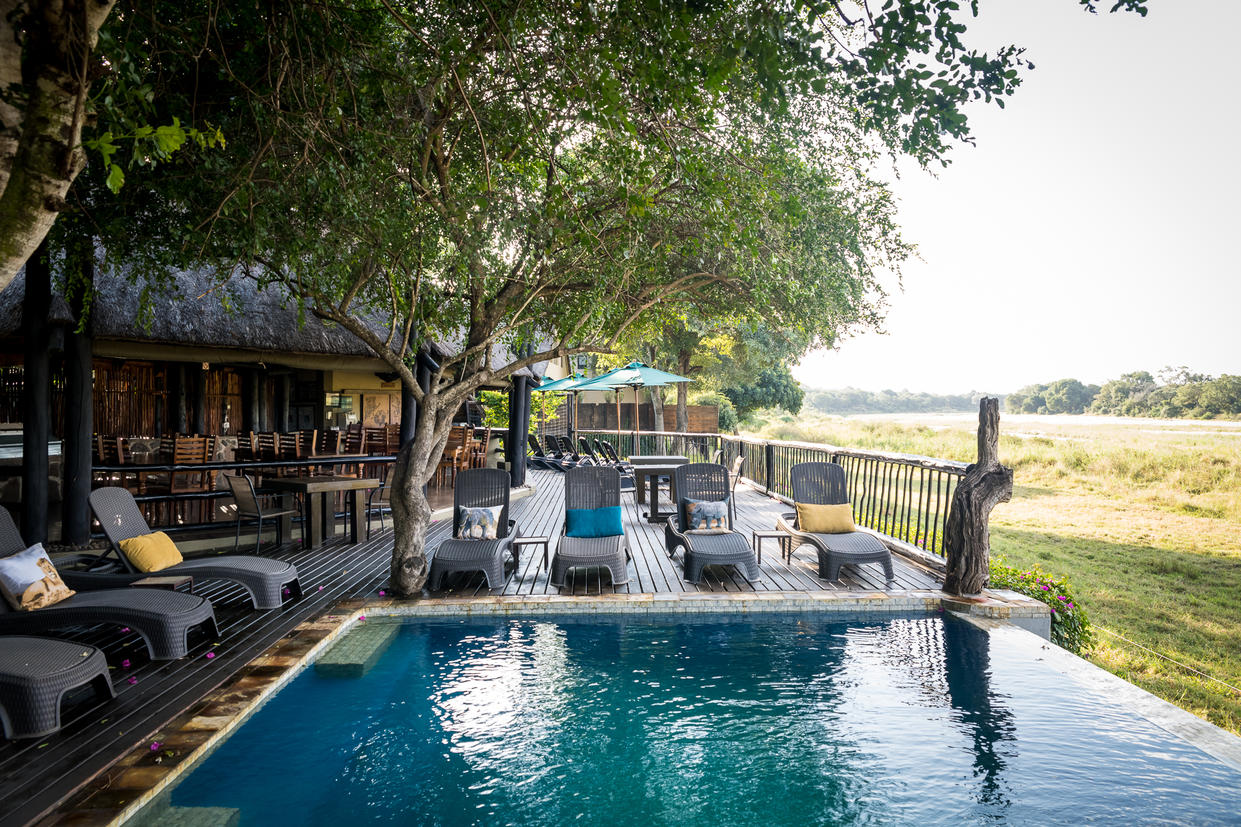 Beautiful swimming pool area