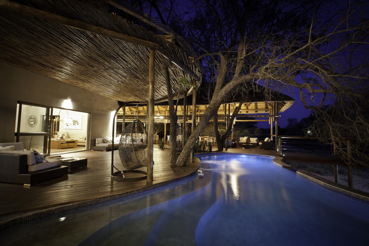 Pool at night